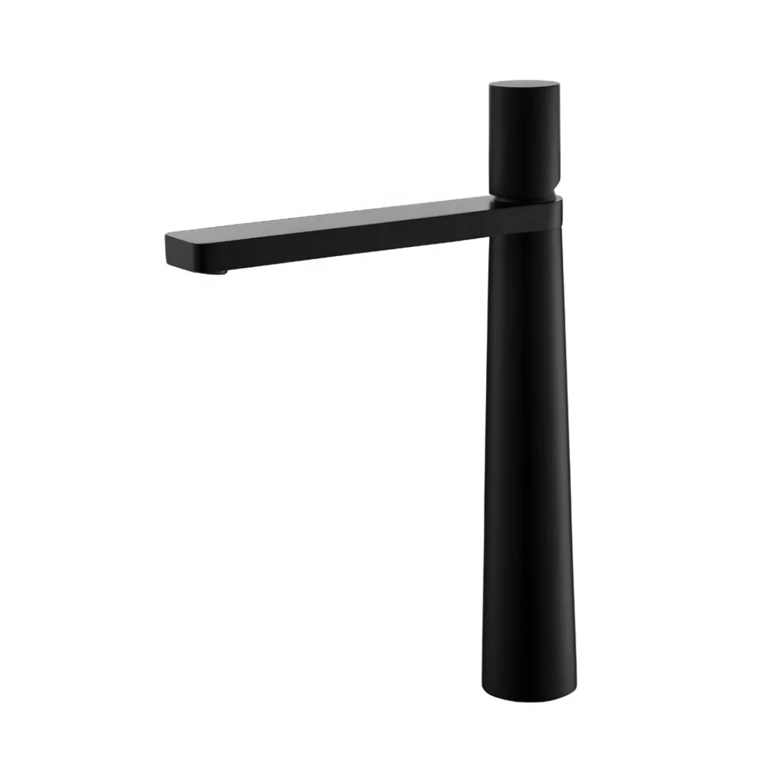 Orion tall Basin Matte Black Basin Mixer