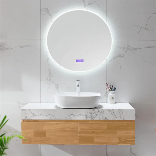 Custom-Made Vanity and Quartz Top (Custom Sizes From 70cm up to 200cm)