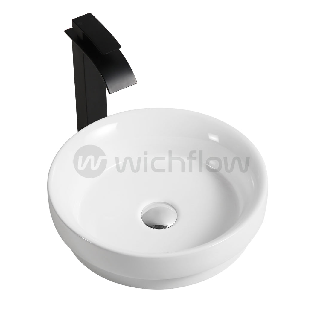 Alvona 40cm round countertop Wash Basin W/out Tap hole