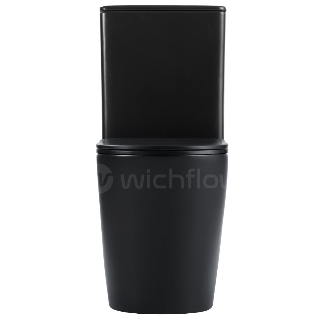 LYRA Ultra Premium Matte Black Close coupled WC with Soft Close Seat Cover