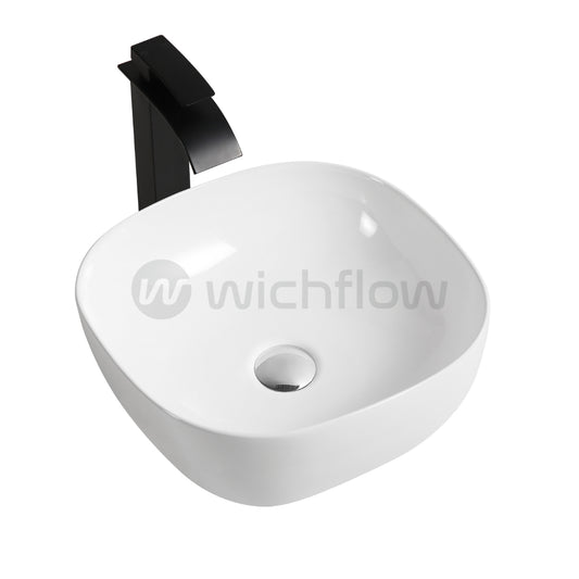 Tucana 42cm x 42cm countertop Wash Basin W/out Tap hole