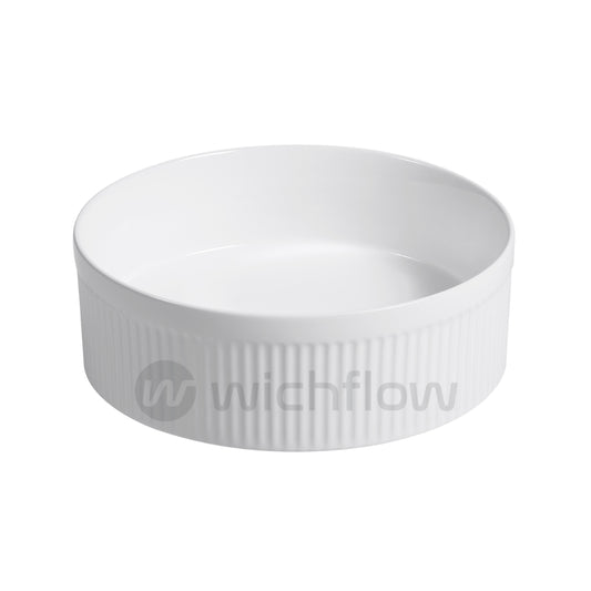 Fluted 37.5 x 37.5 x12cm  countertop Wash Basin