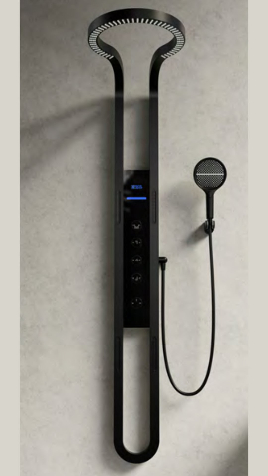 RING series Black 4 function Shower