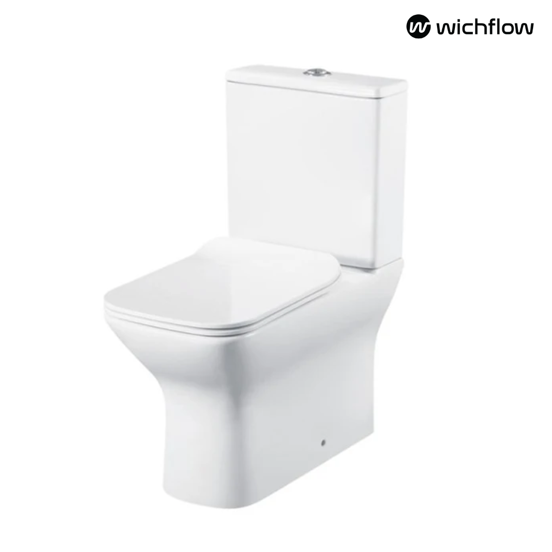 SALVIA Rimless Close coupled WC with Soft Close Seat Cover