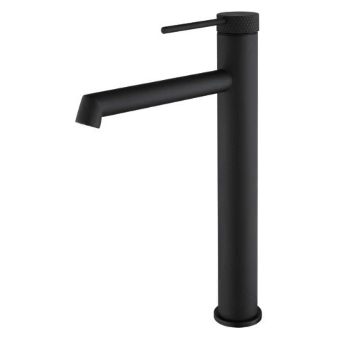 Ring Tall Matte Black Basin Mixer