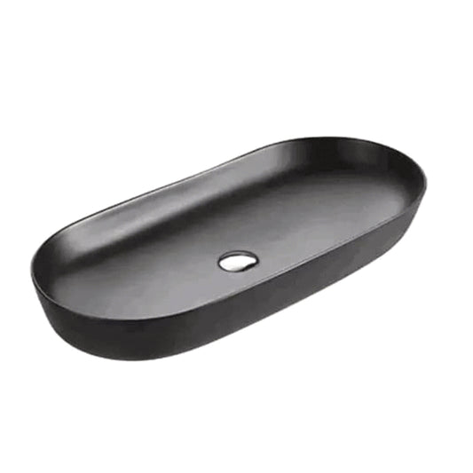 Luna Matte Black 60 x 45cm countertop Wash Basin W/out Tap hole