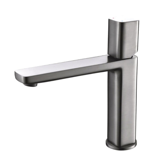 Cube Gun-Metal Grey Basin Mixer