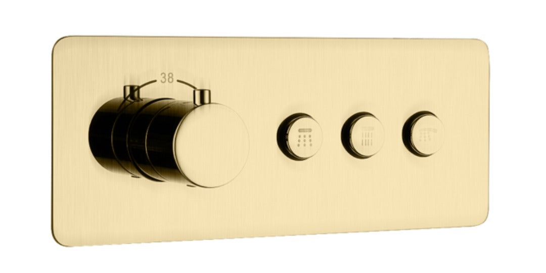 Premium thermostatic Concealed five ways Rain Shower Set