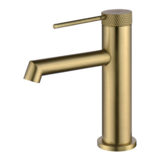 Ring Brushed Gold Basin Mixer