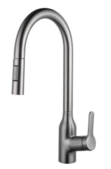 ORION Gun Metal Grey Pull-Out Kitchen Mixer