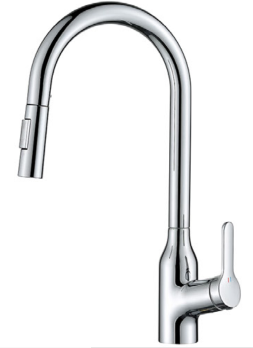 ORION Chrome Pull-Out Kitchen Mixer
