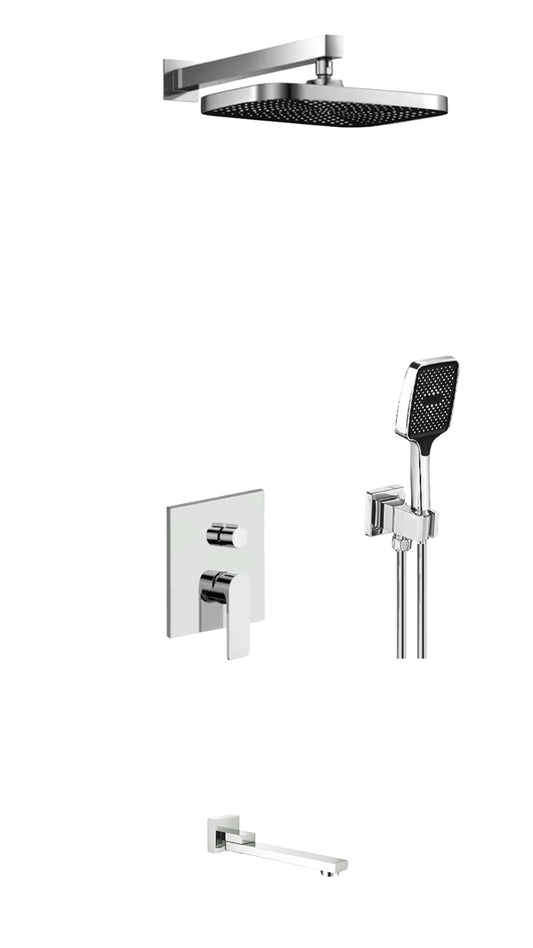 Alinda Pro Chrome Concealed five ways Mixer set (Copy)