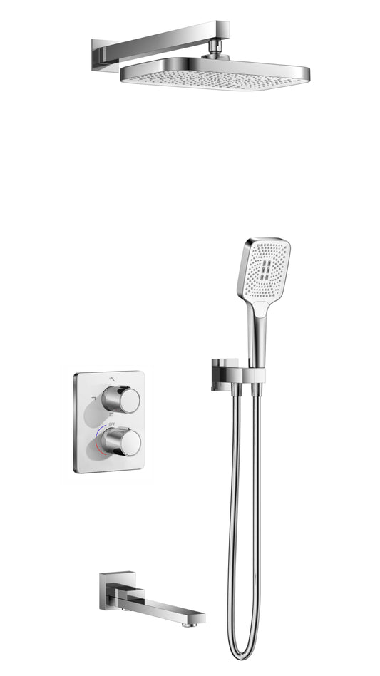 Premium Chrome Concealed five ways Mixer set