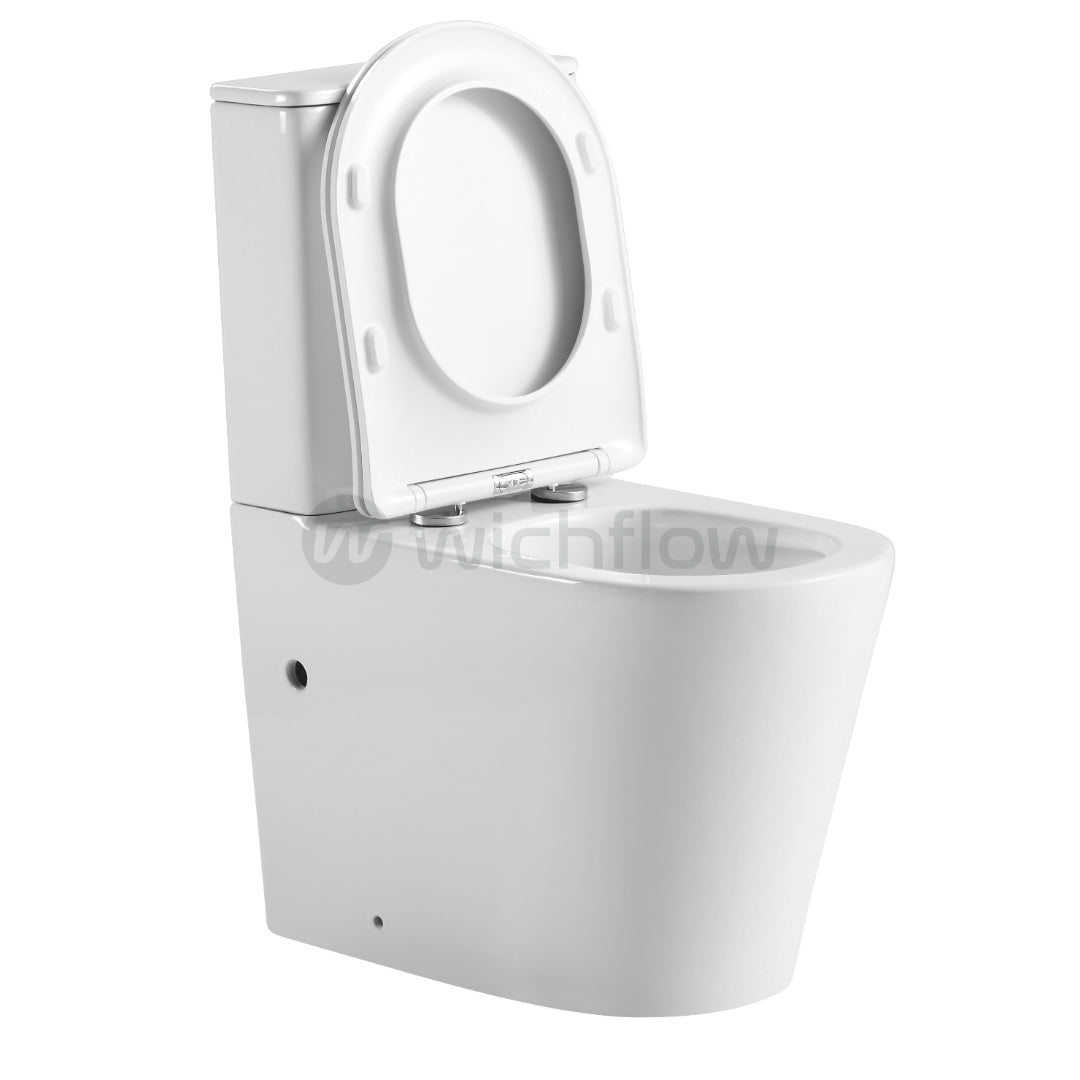 LYRA Rimless Ultra Premium Close coupled WC with Soft Close Seat Cover