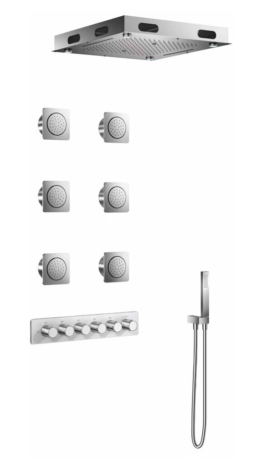 AU series Chrome 5 function Thermostatic Shower (Copy)