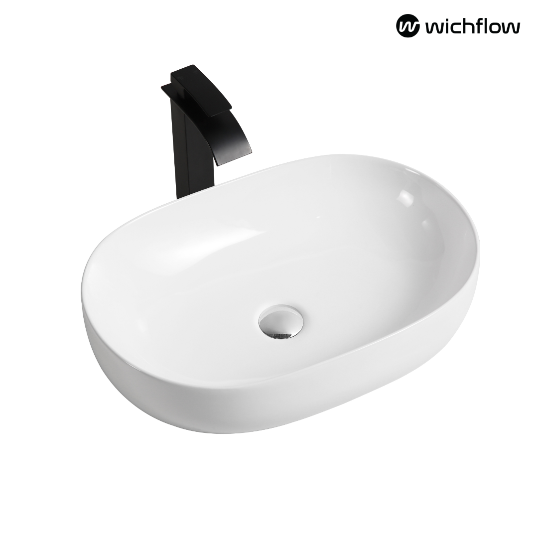 Luna 60 x 45cm countertop Wash Basin W/out Tap hole