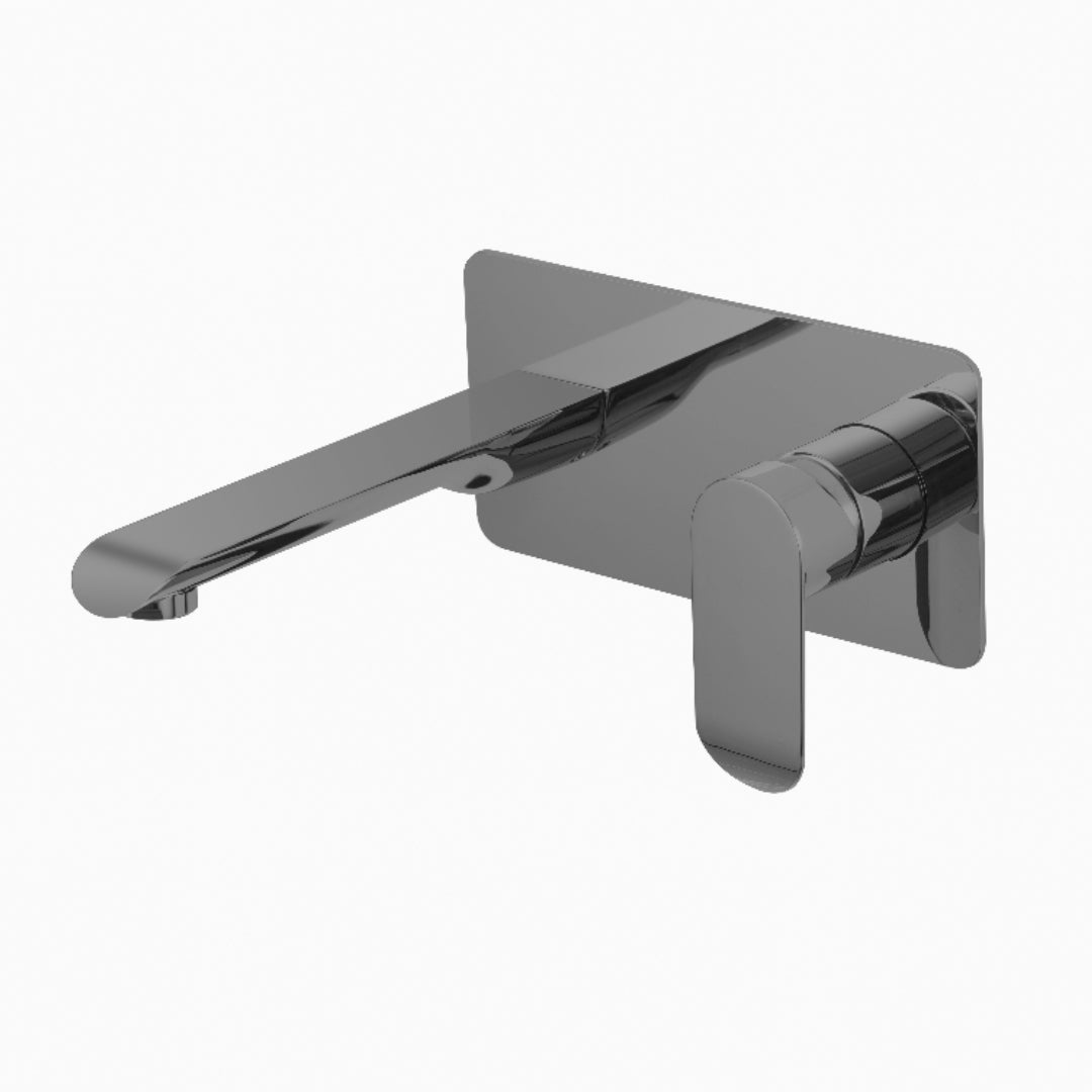 Gun Metal Lisera Concealed Chrome Basin Mixer