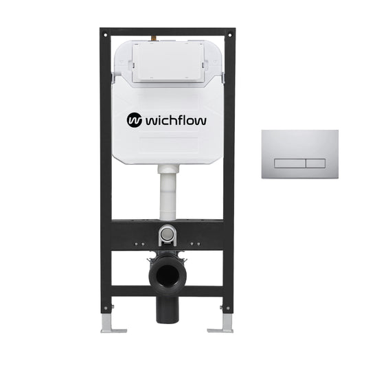 Wichflow Concealed Tank with Frame with Flush Plate