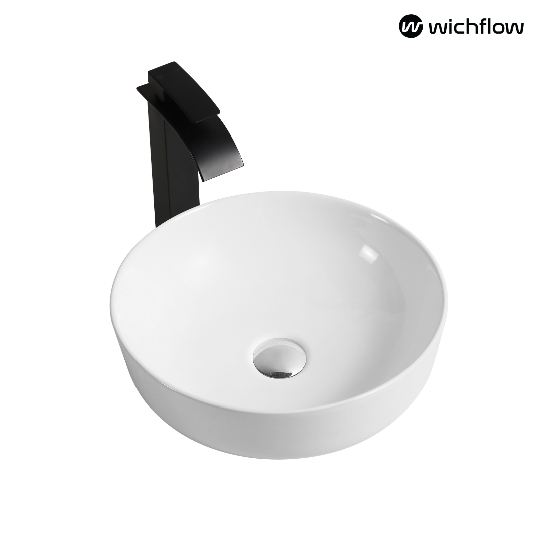 Orion 41.5cm round countertop Wash Basin W/out Tap hole