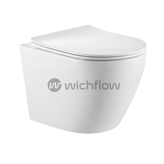 Vitale Plus Rimless Wall Hung WC with Soft Close Seat Cover