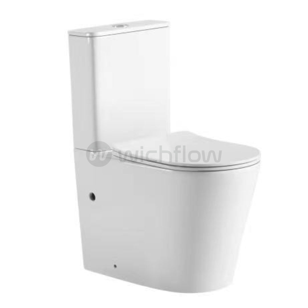 LYRA Rimless Ultra Premium Close coupled WC with Soft Close Seat Cover