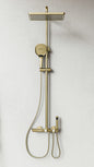 Brushed Gold four way Surface Shower Set
