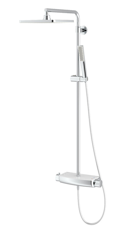 Mira Mix White Thermostatic three way Mixer with Glass top