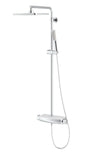 Mira Mix White Thermostatic three way Mixer with Glass top