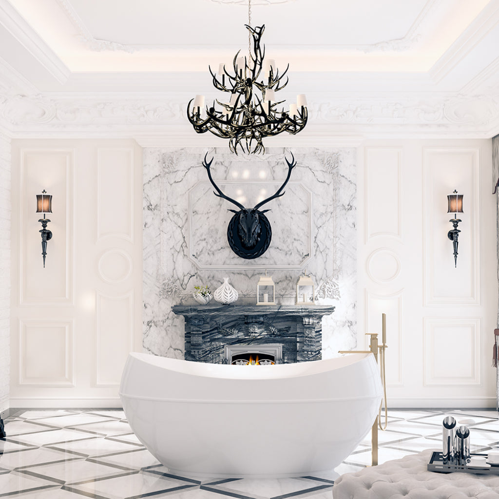 Adonis Freestanding Whirlpool Bathtub (With Body jets)