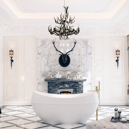 Adonis Freestanding Whirlpool Bathtub (With Body jets)