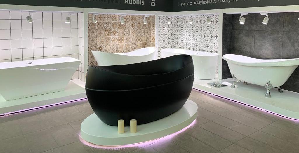 Matt Black Adonis Freestanding Bathtub