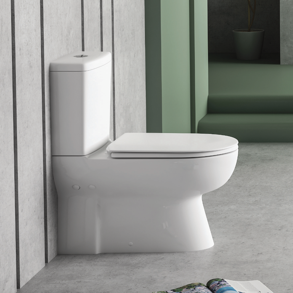 Opal Close Coupled WC with Soft Close Seat Cover